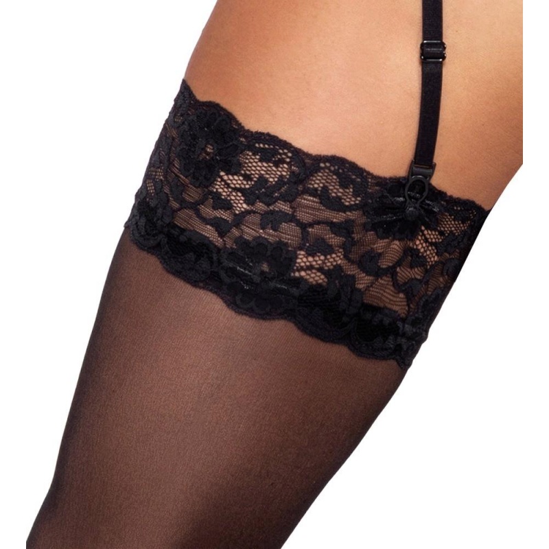 Stockings black S - 6