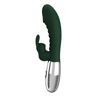 Wibrator króliczek Naughty Bunny BW-500071DC z podwójnym silnikiem i 30 trybami wibracji, silikon medyczny, ładowanie USB - 1 2