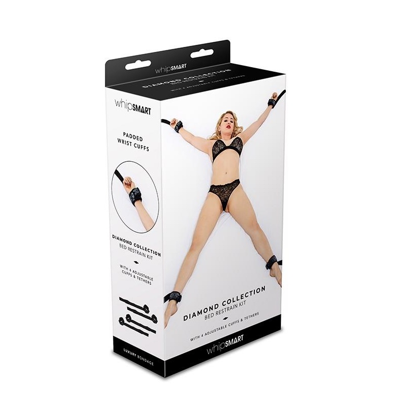 WHIPSMART DIAMOND BED RESTRAIN KIT BLACK - 1
