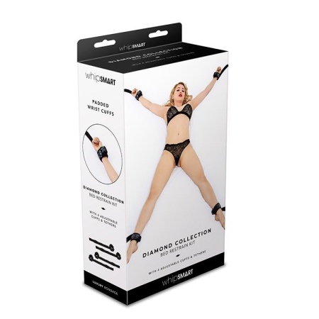 WHIPSMART DIAMOND BED RESTRAIN KIT BLACK - 1