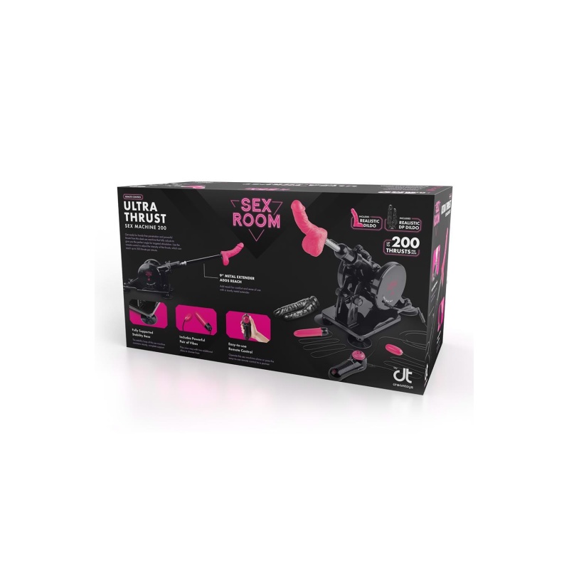 Maszyna do penetracji Remote Control Thrusting Machine - 200 pchnięć/min, pilot, końcówki 15,2 cm i 24,1 cm - 1