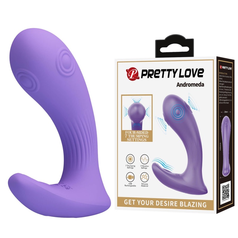 Wibrator Andromeda 10,5 cm, 7 trybów wibracji i pulsacji - 1