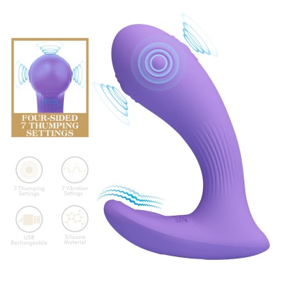 Wibrator Andromeda 10,5 cm, 7 trybów wibracji i pulsacji - 1 2