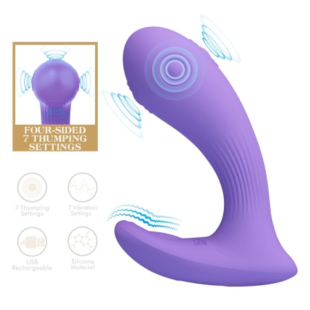 Wibrator Andromeda 10,5 cm, 7 trybów wibracji i pulsacji - 2