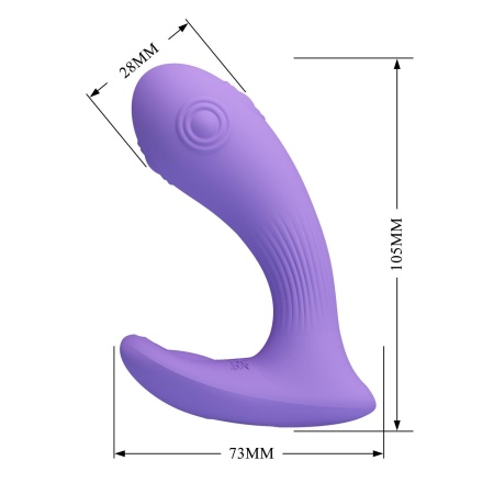 Wibrator Andromeda 10,5 cm, 7 trybów wibracji i pulsacji - 10