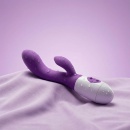Wibrator typu króliczek Rabbit - fioletowy, 30 programów wibracji, silikon medyczny, wymiary: nieokreślone - 2