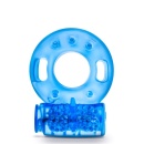 Pierścień na penisa Stay Hard Reusable Blue - wibrująca opaska z TPE, średnica zewnętrzna 3,8 cm - 2