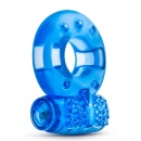 Pierścień na penisa Stay Hard Reusable Blue - wibrująca opaska z TPE, średnica zewnętrzna 3,8 cm - 3