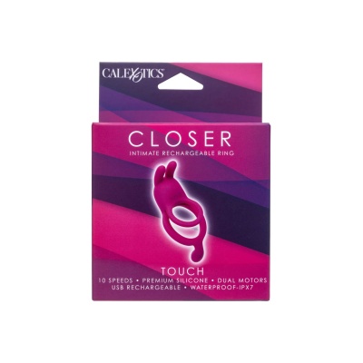 Wibrator pierścieniowy Ring Touch z wibrującymi uszkami i dwoma silnikami – 14 cm - 1 2