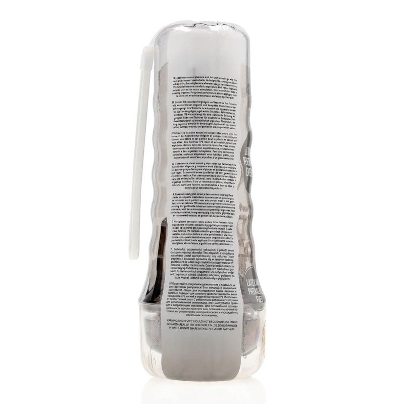 Masturbator manualny Easy Rider - kanał waginalny z miękkiego TPE, 21,5 cm - 3
