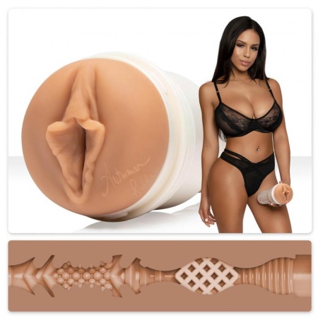 Masturbator Autumn Falls Cream - rękaw SuperSkin, regulowany korek próżniowy, długość 25 cm - 1
