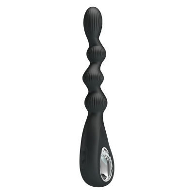 Elastyczny wibrator analny Federer - 12 wibracji, 22 cm - 1 2