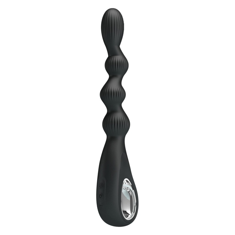 Elastyczny wibrator analny Federer - 12 wibracji, 22 cm - 2