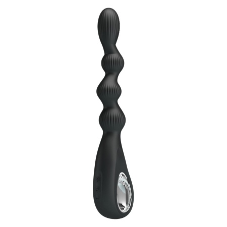 Elastyczny wibrator analny Federer - 12 wibracji, 22 cm - 2
