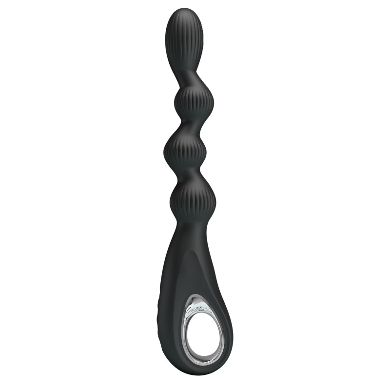 Elastyczny wibrator analny Federer - 12 wibracji, 22 cm - 3
