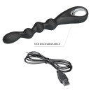 Elastyczny wibrator analny Federer - 12 wibracji, 22 cm - 6
