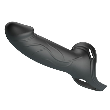 Strap-On Landon Hollow 18 cm z regulowaną nylonową uprzężą - 4