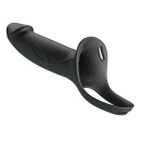 Strap-On Landon Hollow 18 cm z regulowaną nylonową uprzężą - 5