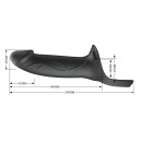 Strap-On Landon Hollow 18 cm z regulowaną nylonową uprzężą - 8