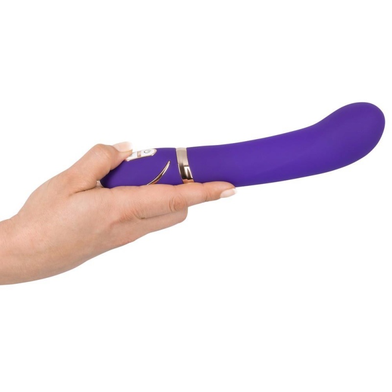 Wibrator punktowy strefy G Front Row Purple – dwuwarstwowy silikon, 7 trybów, 22 cm - 7