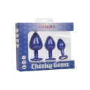Silikonowe korki analne Cheeky Gems – zestaw 3 szt., stopniowane do 9 cm - 2