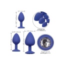 Silikonowe korki analne Cheeky Gems – zestaw 3 szt., stopniowane do 9 cm - 3