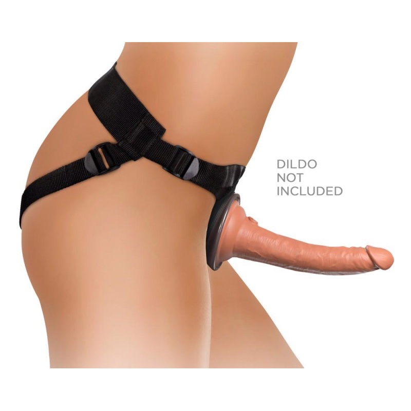 Uprząż strap-on Comfy Body Dock H z miękką płytą dokującą 13 × 14 × 5 cm, wnęką 8,6 cm i pasem 61–137 cm - 6