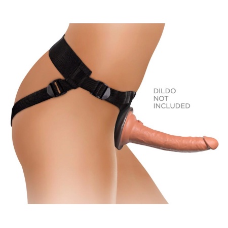 Uprząż strap-on Comfy Body Dock H z miękką płytą dokującą 13 × 14 × 5 cm, wnęką 8,6 cm i pasem 61–137 cm - 6