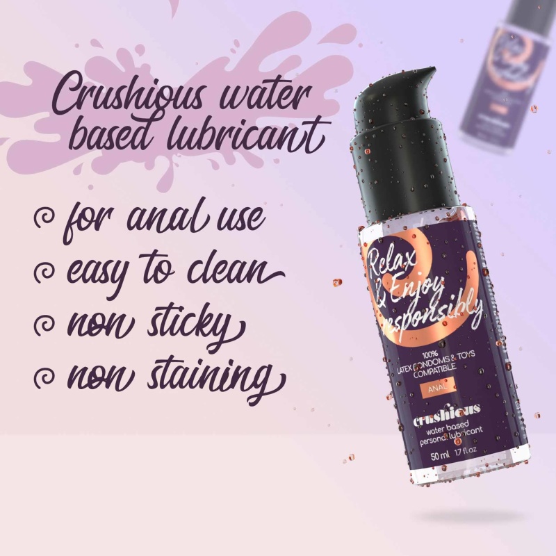 Crushious Hipoalergiczny Lubrykant Analny Wodny 50 ml - 4