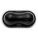 Masturbator Tenga Flex Rocky Black – spiralna struktura wewnętrzna, wbudowany stojak do suszenia, długość 15,5 cm - 1