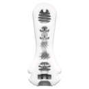 Masturbator Tenga Flex Rocky Black – spiralna struktura wewnętrzna, wbudowany stojak do suszenia, długość 15,5 cm - 3