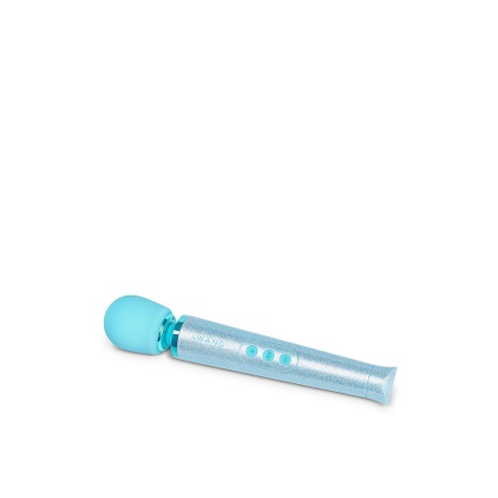Wibrator różdżkowy Petite All That Glimmers Set Blue - kompaktowa konstrukcja, 10 prędkości, 6 wzorców, silikonowa głowica - 4