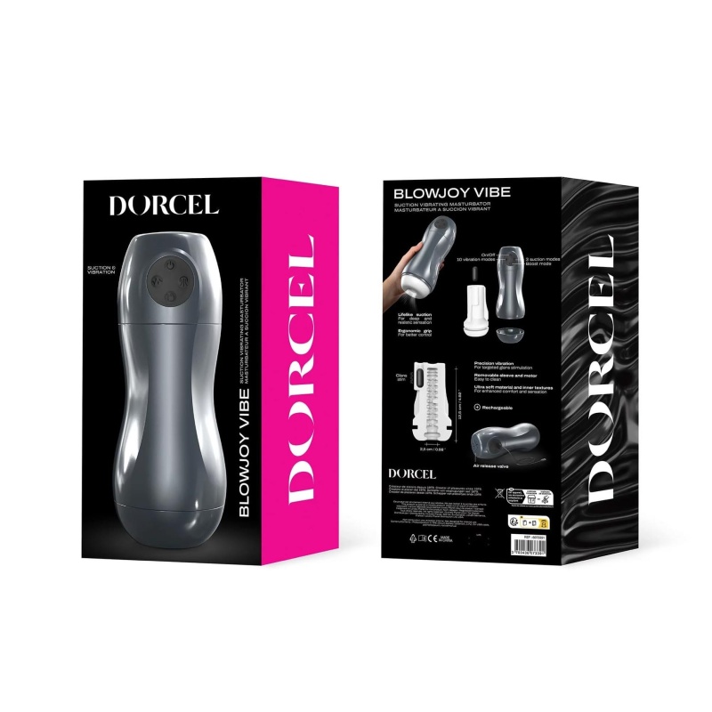 BLOWJOY VIBE — stymulator podciśnieniowo-wibracyjny z 3 trybami ssania + Boost i 10 trybami wibracji, 22 cm - 6