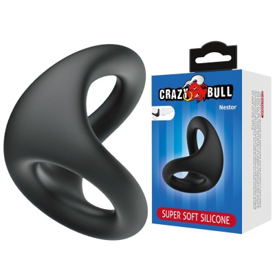 Pierścień na penisa i jądra Nestor Super Soft Silikon - 4 cm - 1