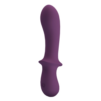 Wibrator Abigal Purple - zakrzywiony masażer silikonowy z 10 trybami wibracji, 16 cm - 1 2