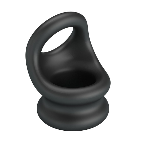Pierścień na penisa i jądra Oberon Super Soft - silikonowy, elastyczny, 7,6 cm - 3
