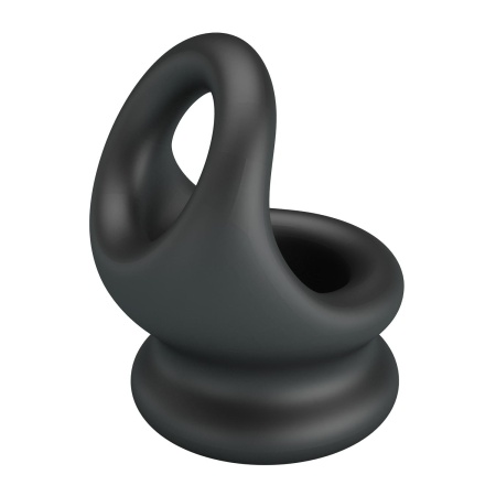 Pierścień na penisa i jądra Oberon Super Soft - silikonowy, elastyczny, 7,6 cm - 4