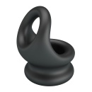 Pierścień na penisa i jądra Oberon Super Soft - silikonowy, elastyczny, 7,6 cm - 4