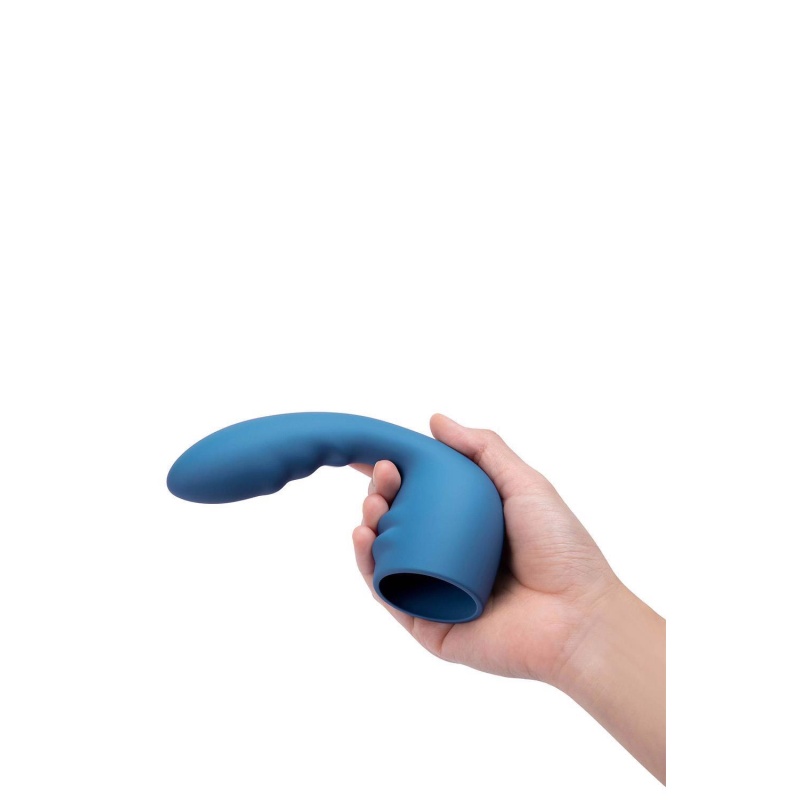 Nakładka silikonowa Le Wand Flexi Petite - giętka szyjka, długość całkowita 14,15 cm i długość wkładania 9,2 cm - 3