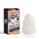 Masturbator Pleasure Pocket-White - TPE, relief heksagonalny, 7,8 cm × 5,5 cm - 1