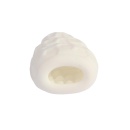 Masturbator Pleasure Pocket-White - TPE, relief heksagonalny, 7,8 cm × 5,5 cm - 3