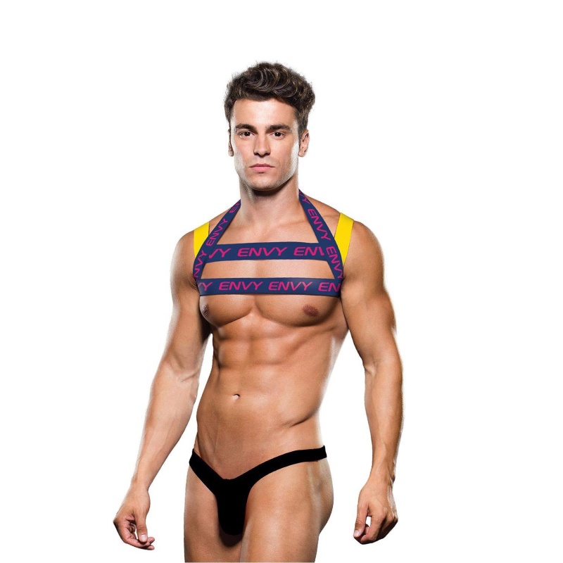 ENVY LOGO HARNESS BLUE YELLOW, L/XL - 1