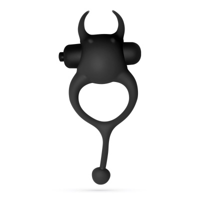 Wibrujący pierścień na penisa Crushious Daemon 12,5 cm czarny - 1