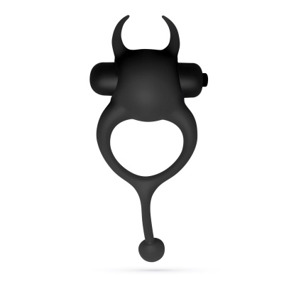Wibrujący pierścień na penisa Crushious Daemon 12,5 cm czarny - 1 2