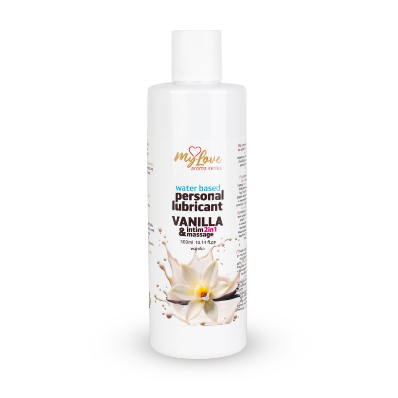 Lubrykant w żelu wodnym MyLove Aroma Series 2w1 Wanilia 300 ml - 1