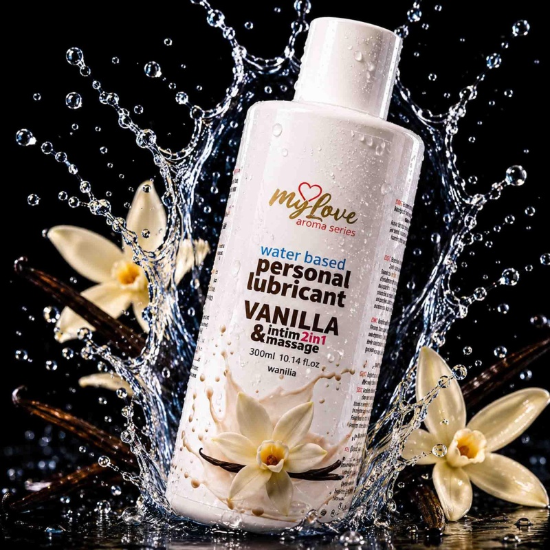Lubrykant w żelu wodnym MyLove Aroma Series 2w1 Wanilia 300 ml - 6