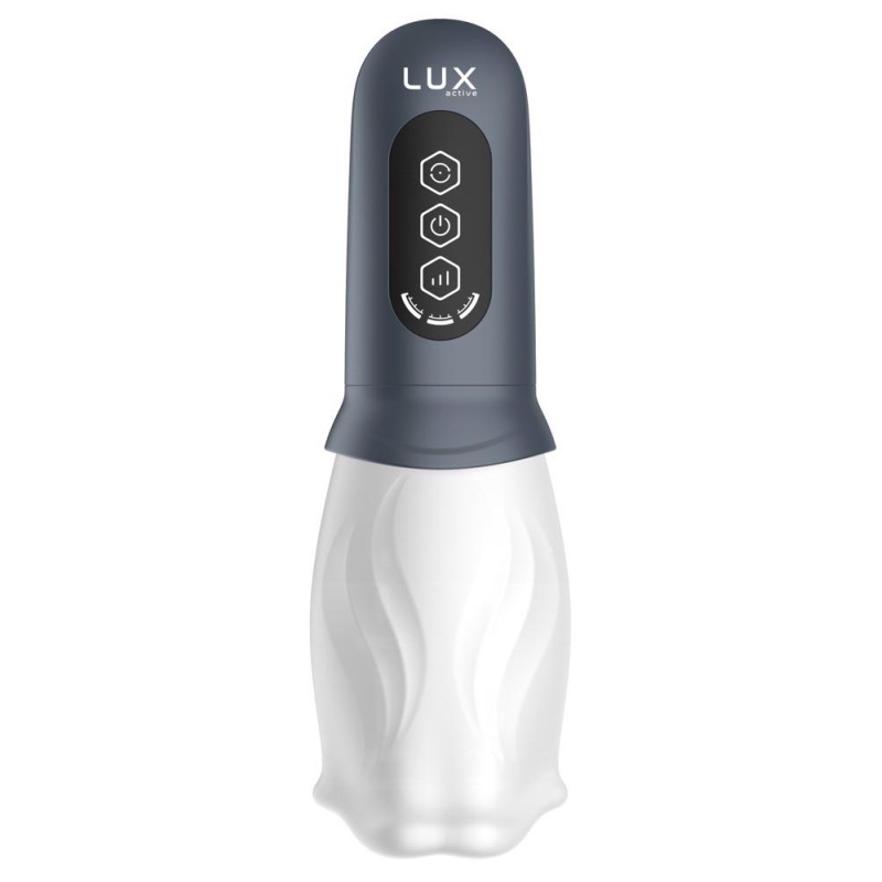 Masturbator LUX active First Class - rotacyjny mechanizm 360° z miękkimi wypustkami TPE, długość 20,8 cm - 3
