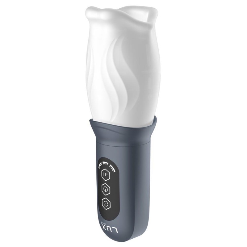 Masturbator LUX active First Class - rotacyjny mechanizm 360° z miękkimi wypustkami TPE, długość 20,8 cm - 4