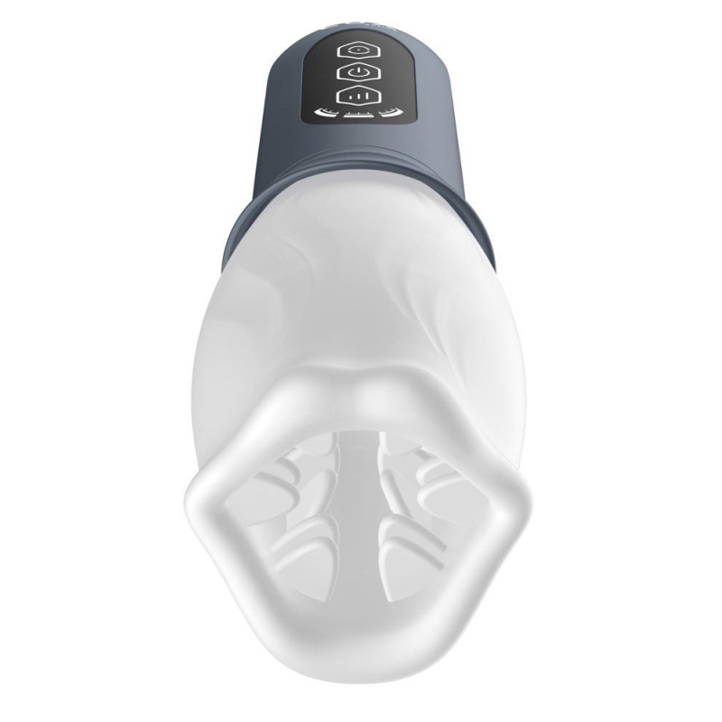 Masturbator LUX active First Class - rotacyjny mechanizm 360° z miękkimi wypustkami TPE, długość 20,8 cm - 6