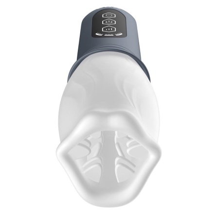 Masturbator LUX active First Class - rotacyjny mechanizm 360° z miękkimi wypustkami TPE, długość 20,8 cm - 6